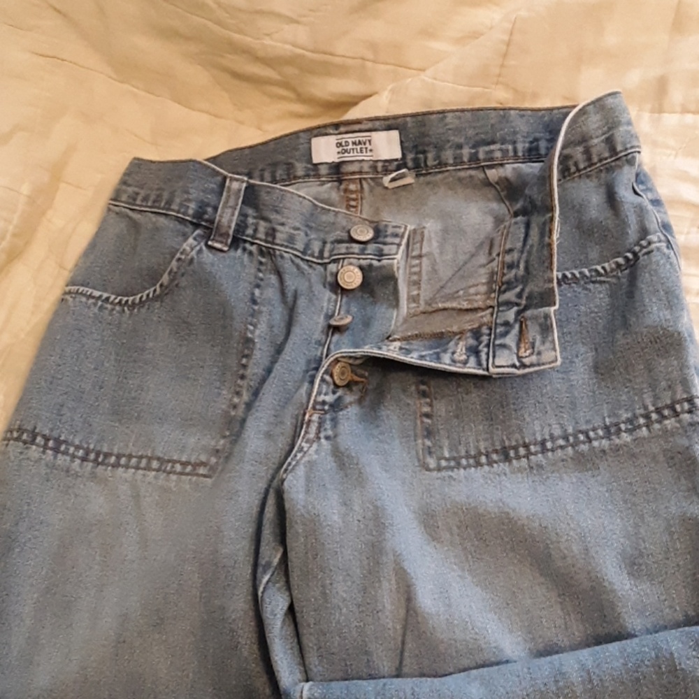 Old navy button fly jeans